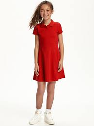 Uniform Pique Polo Dress For Girls Old Navy Girls Dresses Online Girl Outfits Girls Dresses