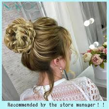 A messy bun is a versatile hairstyle that can look relaxed and beach ready or glam for a special event. Nayoo Synthetic Hair Messy Bun Scrunchy Hairpieces Chignon Donut Elastic Hair Rope Rubber Band Extensions Black Brown For Women Synthetic Chignon Aliexpress