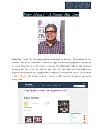 Movie criticism is a great medium for helping viewers understand and appreciate filmmaking. Famous Indian Film Critic Rajeev Masand By Leocolehugo Issuu