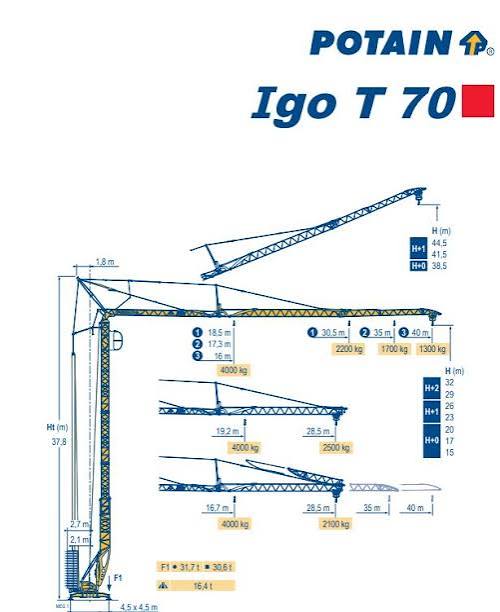 Potain IGO-T70 Tower Crane