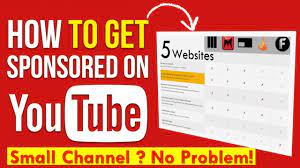 Youtube Sponsor For Small Channels Best Sponsorships For Under 500  Subscribers (Get Sponsored Today) - Youtube