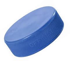 The most common hockey puck material is metal. Hockey Puck Light Blue 1 80