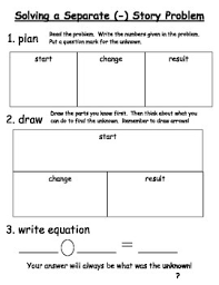 Story Problem Work Mats Story Problems Word Problems Math Story Problems