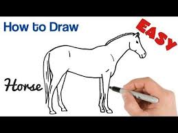 It's super easy art tutorial for beginners, only follow me step by step, if you need more time,. How To Draw A Horse Easy Step By Step Drawing Drawing Paislee Magazine Easy Horse Drawing Draw A Horse How To Draw A Horse Easy