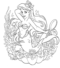 Disney princess coloring pages to print free printable disney princess coloring pages. Ariel The Little Mermaid Coloring Pages Cartoons Ariel Disney Printable 2020 0565 Coloring4free Coloring4free Com