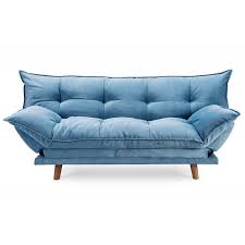 Découvrez notre belle gamme de canapé pas cher en tissu : Canape Convertible Bleu Pillow Le Reve Chez Vous