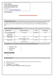 Here we ve attached 5 sample resumes in ms word format for you. Calameo Resume Format For Freshers Download
