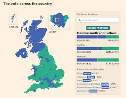 Brexit In Interactive Maps And Charts Webkid Blog