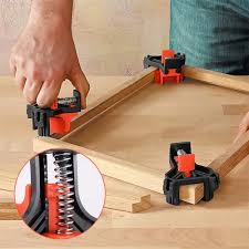 Easy way to clamp those. Corner Clamp Kit 4pcs 60 90 120 Degree Woodworking Clampright Angle Fixing Clips Ebay