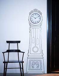Best match ending newest most bids. Stick On Grandfather Clock Ikea Interior Best Wall Clocks Sticker Decor