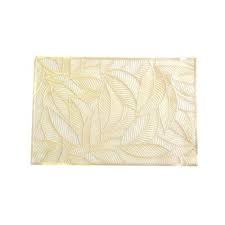 Maybe you would like to learn more about one of these? Set De 6 Sets De Table Gold Leaves En Plastique Dore Aulica