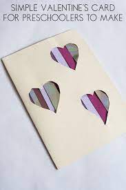 At this stage though, the interest is the action of their bodies rather than the action of writing. Simple Valentine S Card To Make With Preschoolers