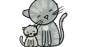 This video will teach you a simplified way of if you're struggling with drawing furry characters consistently, envato tuts+ has a tutorial for you. Love To Draw Things How To Draw A Cute Mamma Cat And Kitten In 6 Steps