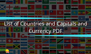 Countries Capital Currency And Languages Bankexamstoday