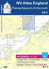 Uk 5 Nv Atlas England Thames Estuary To Great Yarmouth