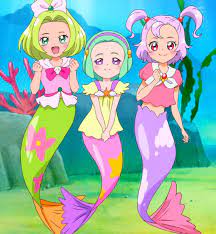 魔法つかいプリキュア ７ 人魚の里の魔法 よみがえるサファイヤの想い female anime pretty cure magical girl