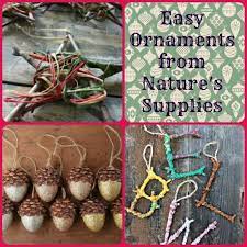 10 Homemade Nature Themed Christmas Ornaments Easy Ornaments Kids Christmas Ornaments Pinterest Christmas Crafts