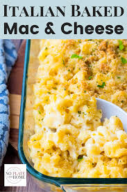 Italian Baked Macaroni And Cheese In 2020 Macaroni And Cheese Baked Macaroni Recipes Using Pasta