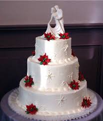 Poinsettia Wedding Cake Idea Christmas Wedding Cakes Wedding Cakes With Cupcakes Wedding Cake Designs