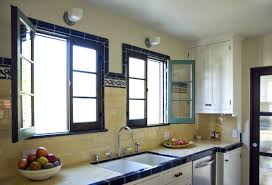 Architect Tour Before And After Of A Deco Kitchen Cococozy Tile Countertops Kitchen Spanish Style Kitchen Vintage Tiles Kitchen