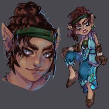 Jeri Rose — My first ever DnD character, Valyur Leffery! I did...