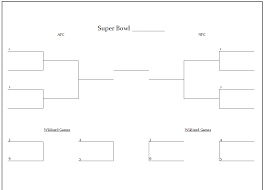 Blank Nfl Playoff Bracket Printable Nfl Playoff Bracket