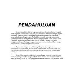 Contoh penulisan pendahuluan kerja kursus geografi 2013. Contoh Penghargaan Kerja Kursus Geografi Kegiatan Ekonomi