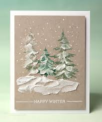Seasons include spring, summer, fall, autumn, and winter. Holiday Card Series 2016 Day 16 Winter Cards Christmas Cards Handmade Christmas Cards