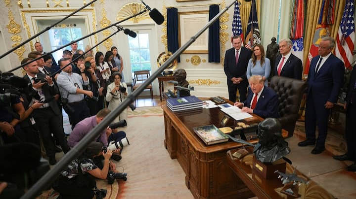 Trump TV launch amid media blackout: What is the White House press pool that has suspended coverage of US president?