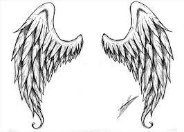 Anime Angel Wings Drawing Drawing sharp edged wings will portray a darker character rather than drawing soft and fluffed wings. anime angel wings drawing