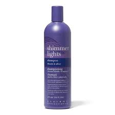 What does purple shampoo do? Shimmer Lights Conditioning Purple Shampoo For Blonde Silver 16 Oz By Clairol Professional Purple Shampoo Sally Beauty
