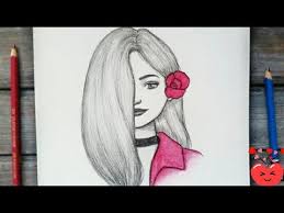 رسم سهل رسم فتاة جميلة بقلم الرصاص رسم بنات كيوت تعليم الرسم للمبتدئين رسومات سهله بالرصاص youtube in 2021 cool drawings butterfly drawing drawings