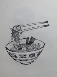 Noodles Ramentattoo Ramen Cannibal Asianfood Sketch Drawing Chopsticks Buriatart Russianartists Graphics Small Tattoos Tattoos Drawings