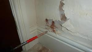 A very damp house, plastic paint, peeling plaster, and how to cure it. Damp Proofing Costs