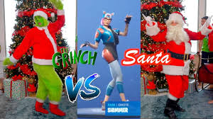 Complete list all fortnite dances live update 【 chapter 2 season 5 patch 15.21 】 each & every emote added to fortnite in full hd video ④nite.site. Santa Claus Vs The Grinch Fortnite Dance Challenge Youtube