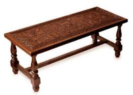Rated 4.5 out of 5 stars. Kiva Store Peruvian Traditional Leather Wood Coffee Table Andean Elegance