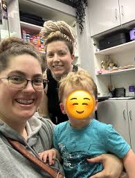 I HIGHLY RECOMMEND taking your children to Sandworm Salon for their first  haircut! I personally have been going to Brittany for years. So when it was  time for my son to get