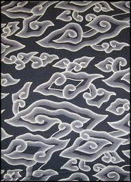 textiil megamendung batik gray clouds on black megamendung batik pattern batik art