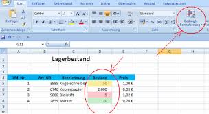 Lesen sie, wie sie die. Bedingte Formatierung In Excel Bedingte Formatierung Anwenden