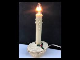 Electric Christmas Holiday Window Candle Candolier With Basket Composite Base By Vintaglec Window Candles Vintage Christmas Decorations Mercury Glass Ornaments