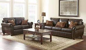 The sleek, boxy cushions and slim track arms allow you to slouch back in comfort. Myco Furniture Riviera Classic Brown Leather Nailhead Trim Living Room Sofa Ka106 S Br