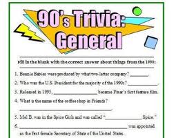 Take our trivia quiz about 90's movies, music, fashion, fun facts, tv shows, cartoons and food. 90s Trivia Etsy