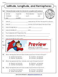 Found worksheet you are looking for? Latitude Longitude Longitude Science Mathematics