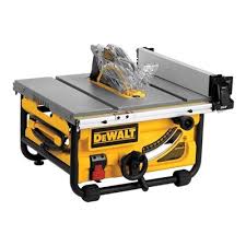 Dewalt Table Saw Dwe7480 10 In 15 Amp Compact Job Site With 24 In Rip Capacity Jobsite Table Saw Portable Table Saw Table Saw