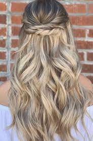 42 Half Up Half Down Wedding Hairstyles Ideas Half Up Half Down Wedding Hairstyles Ideas Si Half Up Wedding Hair Bridesmaid Hair Long Bridesmaid Hair Half Up