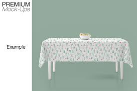Tablecloth Mockup Set Table Cloth Mockup Psd Mockup Template