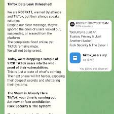 Massive Leak of TikTok Passwords from Mexico on Telegram