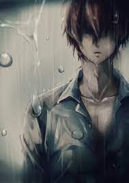 Anime anime gif art couple gif find make share gfycat gifs. Anime Boy In The Rain