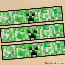 My kids never jumped on the minecraft train, so i'm not in the know, but i thought it had gone out of trend already. Free Printable Minecraft Creeper Water Bottle Labels