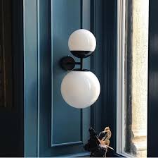 Ancien joli plafonnier applique vintage 1960/70 en verre moulé très épais. Applique Murale Biba Noir Mat Verre Blanc Led 2700k 1276lm L20cm H39cm Tato Italia Luminaires Nedgis